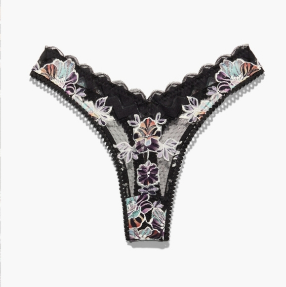 Savage X Fenty Zig Zag Zen Lace Bra and Thong Two Piece Set Bundle - Picture 10 of 13